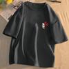 Camiseta básica masculina de manga curta, gola redonda, moda jovem elegante, verão japonês, nova, de marca da moda, combina com tudo