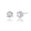 Pendientes de Botón de Plata Pura 999 con Circonita para Hombre, Pendiente Individual de Alta Gama para Piercing de Oreja, Nueva Tendencia 2026 Joyería para Oreja de Hombre
