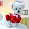 PETCIRCLE Roupa para Pet Cachorros Pequenos Filhotes Animais Fofos Outono Inverno Proteção contra Frio Vestido Princesa Vestido de Veludo para Noite