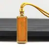 Mini Thangka de Acero de Titanio Dorado Pintado a Mano, Mantra de Buda, Sutra del Corazón, Colgante de Buda Portátil