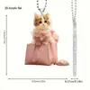 Pendente de Mochila de Animal Pequeno Gato Popular Fofo e Personalizado Transfronteiriço Moda Celebridade da Internet Acrílico Plano Carro Pendurado