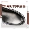 Jihua 3515 Casual de Negocios Estilo Británico con Cordones Versátiles Zapatos de Trabajo para Hombre Zapatos de Cuero Hombres Transpirables Cómodos Cuero Genuino Star Wars