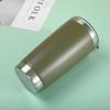 Copo de Carro Transfronteiriço 20oz Copo de Café de Aço Inoxidável Copo Isolado de Grande Capacidade Fundo de Aço Copo de Gelo Copo de Água com Logotipo Personalizado
