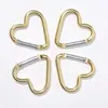 Gran Stock Mosquetón Forma de Corazón Botón para Ropa Infantil DIY Gancho Pequeño Forma de Corazón Mosquetón Corazón Melocotón