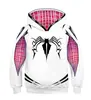 2023 Novo Exportação Gwen ZZ Impressão Digital 3D Cardigan com Capuz Moletom para Homens cosplay Periféricos de Animação