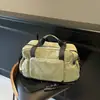 Bolsa de viaje ligera multifuncional, bolsa de equipaje de gran capacidad para viajes cortos de negocios, bolsa de almacenamiento de un solo hombro, bolsa de gimnasio plegable para mujer