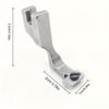 Nuevo Prensatelas Ajustable para Cremallera Invisible T69 Pie de Prensatelas para Máquina de Coser Plana de Aguja Única Prensatelas para Cremallera Prensatelas Auxiliar para Coser Cremalleras