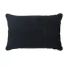 Almohada Cuadrada Flocada para Soplar con la Boca, Almohada de Cuello Plegable Portátil, Artefacto de Viaje para Exteriores, Almohada Inflable de TPU, Almohada Inflable para Volar