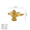 Jingmao - Pie antiguo decorativo con esquina inferior para pies bestiales, caja de embalaje, protección de cuatro lados, pie de aleación, caja de madera