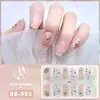BB película de esmalte de gel impermeable tridimensional sin curado completo pegatinas estilo japonés y coreano papel de pegatina para uñas de primavera y verano película de pegatina para uñas Papel
