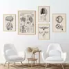 Análise de Explosões Transfronteiriças de Várias Partes de Órgãos e Ossos Humanos Pintura em Tela de Poster Pintura de Decoração Moderna para Casa Núcleo