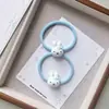 Goma de pelo de conejo de dibujos animados azul para niñas, cuerda para el pelo de alta elasticidad, linda goma para coleta, accesorios para el pelo de goma para niños