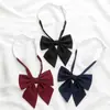 Pajarita de Raíz de Pluma para Mujer Uniforme JK Color Sólido Estilo Preppy Camisa Accesorios de Uniforme Escolar Uniforme de Marinero Decoración de Lazo Amuletos de Moda