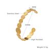 Pulsera clásica de acero inoxidable estilo europeo y americano transfronterizo, retro versátil con apertura ajustable, pulsera de acero de titanio para mujer