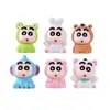 Animal Shin-Chan Figura Linda Adorable Decoración de Escritorio Pequeño Adorno Tablero de Instrumentos Accesorios de Decoración para Coche