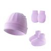 2024 Gorro Transfronterizo para Bebé Gorro para Recién Nacido Gorro Fetal Gorro para Niño y Niña Guantes Botitas Set Europeo y Americano