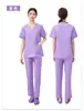 Ropa Quirúrgica al por Mayor Transfronteriza de Amazon Cuello en V Manga Corta Traje de Uniforme de Enfermera de Hospital Estilo Coreano para Mujer Ropa de Lavado a Mano Hombres Stock Disponible