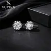 Pendientes Xuping con Forma de Corazón y Copo de Nieve Estilo Coreano Ins Cotidianos Fáciles de Combinar Pendientes Pequeños de Aleación de Cobre con Piedra Única Venta al por Mayor