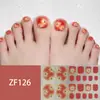 Adesivos para Unha do Pé Padrão Estéreo Zf Diamante de Imitação 3D Manicure Patch Impermeável Longa Duração Clareador Patch Completo para Unha do Pé Produto Acabado