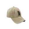 Bordado de Letra B Japonesa y Coreana Visera Curva Informal Moda Versátil Calle Top Suave Gorra Gorra de Béisbol Gorra de Pareja Estilo Nuevo