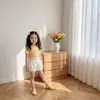 Nuevas Camisetas Frescas Versátiles de Colores Caramelo para Niñas, Camisetas de Moda de Color Sólido con Lazo Lindo para Bebés Niñas