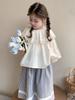 Conjunto de Dos Piezas de Camisa Estilo Mori para Niñas Otoño 2026 Nueva Versión Coreana Atuendo de Moda Ropa para Niños de Celebridad de Internet Venta al por Mayor