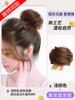 Anel de cabelo peruca cabeça de bola simulação anel de cabelo feminino cabelo natural fofo botão de flor pessoa preguiçosa bolsa de peruca pega coque de cabelo artefato
