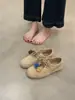 Zapatos Birkenstock de Suela Gruesa para Mujer 2025 Nuevos Zapatos Casuales Retro Mocasines para Mujer Zapatos con Cordones Gorro para Mujer Zapatos Pequeños de Cuero