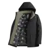 Venta al por mayor transfronteriza de ropa de invierno para hombres de mediana edad y ancianos, incluyendo chaquetas acolchadas de algodón, abrigos de invierno y prendas de abrigo cálidas, forradas de polar y engrosadas