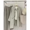 Estilo coreano de té para usar un poco de grasa Drama coreano Elegante Elegante Abrigo profesional para mujer Abrigo Simple Combinable Abrigo de longitud media