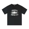Camiseta Casual de Moda Juvenil con Estampado Alcatraz Corteiz Transfronteriza de Estilo Americano de Marca de Tendencia de Manga Corta Redonda Reflectante