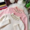 Camiseta Interior Casual de Punto para Mujer Cuello Medio Alto Nuevo Estilo Otoño e Invierno 2025 Suéter para Niñas Suéter de Moda para Niños