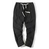 Pantalones Casuales de Algodón y Lino para Hombre al por Mayor Verano 2025, Pantalones Cortos de Talla Grande, Pantalones Harem de Lino Rectos para Jóvenes, Pantalones de Hombre