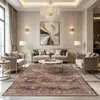 Alfombra de imitación cachemir estilo persa, lavable, resistente a la suciedad, fácil de mantener, alfombrilla antideslizante para el suelo, cobertura completa de área grande, alfombrilla para mesa de café, transfronterizo