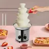 Máquina de fuente de chocolate de tres niveles para exportación transfronteriza, máquina de chocolate de acero inoxidable, cascada, mezclador de chocolate para uso comercial