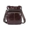 "Personalizado" Bolso de Hombro de Cuero para Hombre Bolso Casual Vintage de Piel de Vaca Bolso Cruzado de Hombro para Hombre
