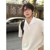 Camiseta Masculina Falsa Duas Peças Manga Curta Verão 2026 Nova Versátil Casual Manga Meia Manga Solta Marca Trendy de Alto Padrão Simples