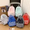 Mochila feminina transfronteiriça 2026 estilo coreano, design de bolinhas, fofa, adequada para alunos do ensino fundamental e médio