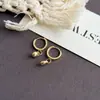 Diseño de Nicho, Lujo Ligero, Pendientes Dorados en Forma de Corazón, Modernos, Exquisitos, Versátiles, Pendientes de Gama Alta