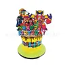 En stock caos salvaje lucha un juego de dibujos animados tema fiesta de cumpleaños decoración inserto para pastel enchufe
