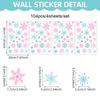 Amazon Transfronterizo Nuevo Dibujo Animado Pegatinas Navideñas para Ventana Ventana Sala de Estar Electrostáticas Copo de Nieve Colorido Pegatinas Navideñas para Pared