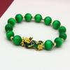 Nuevo brazalete valiente que cambia de color sensible a la temperatura brazalete de piedra ojo de gato de ágata de cristal fabricantes de joyería de oro arena al por mayor en stock