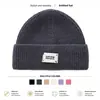 Gorro de Punto Estilo Coreano Otoño Invierno Etiqueta en Inglés Gorro de Lana Versátil para Mujer Circunferencia de Cabeza Grande Protección para los Oídos Gorro para Clima Frío Gorro de Tejer Hace que la Cara Parezca Más Pequeña
