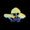 Decoração Paisagística Artificial para Aquário Transfronteiriço Silicone Fluorescente Mundo Subaquático Coral Falso Ornamentos de Aquário Anêmona do Mar Colorida