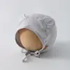Touca de Bebê Estilo Primavera Fina Touca Turbante para Meninos e Meninas, Touca Simples Quente com Proteção para as Orelhas para Bebês, Touca Macia com Orelhas de Urso