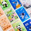 Cuaderno creativo de dibujos animados A5 con líneas de coche, papelería de panda para escuela primaria, cuaderno de diario con copia suave, cuaderno de líneas horizontales, venta al por mayor