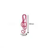 Clips para Papel Musical Coloridos de Venta Caliente Transfronteriza, Clips de Forma Especial, Clips de Metal Recubiertos de Plástico, Suministros de Oficina