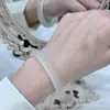 Transmisión en vivo de producto: Pulsera natural de alta calidad, color blanco hielo, para niña, calcedonia blanca, calidad de joyería física, regalo perfecto para una novia