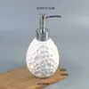 Botella de Cerámica Creativa Galvanizada en Oro para Desinfectante de Manos Botella de Cerámica para Gel de Ducha para el Hogar Botella de Cerámica para Loción Personalización