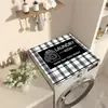 Funda de Mesa de Noche Floral Tridimensional para el Hogar, Funda para Lavadora, Paño de Cubierta Antideslizante Absorbente de Agua de Tierra de Diatomeas, Tapete a Prueba de Polvo